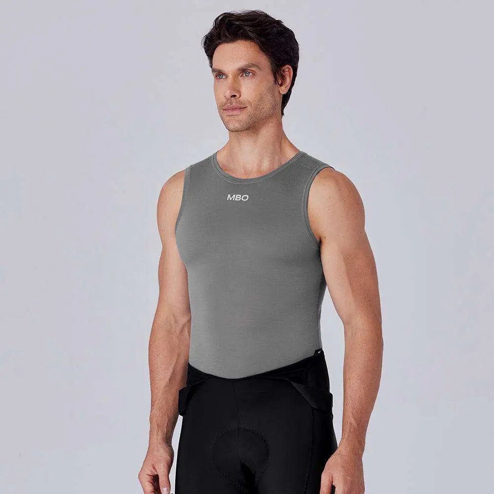 Camiseta Piel Lana Merino MBO sin manga para unisex B320 - Image 9