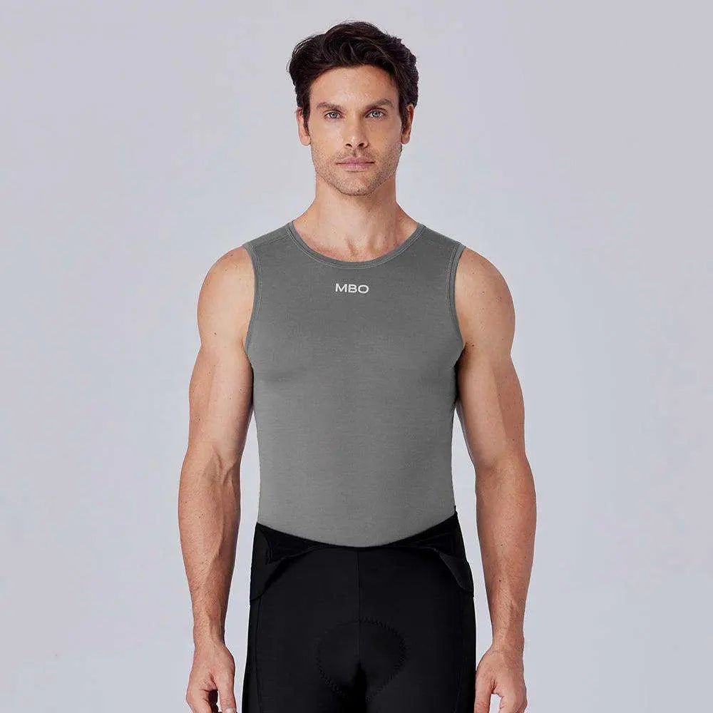 Camiseta Piel Lana Merino MBO sin manga para unisex B320 - Image 10